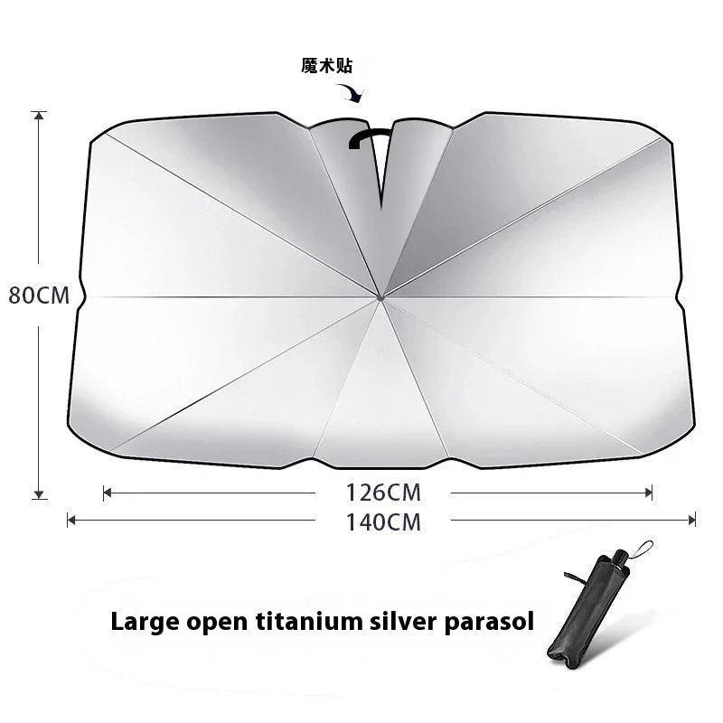 🌊2026 Summer Hot Sale-💥2026 Foldable Anti-UV Windshield Sunshade
